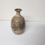 Glazed ceramic vase - Signed pictogram (Signature to be identified)