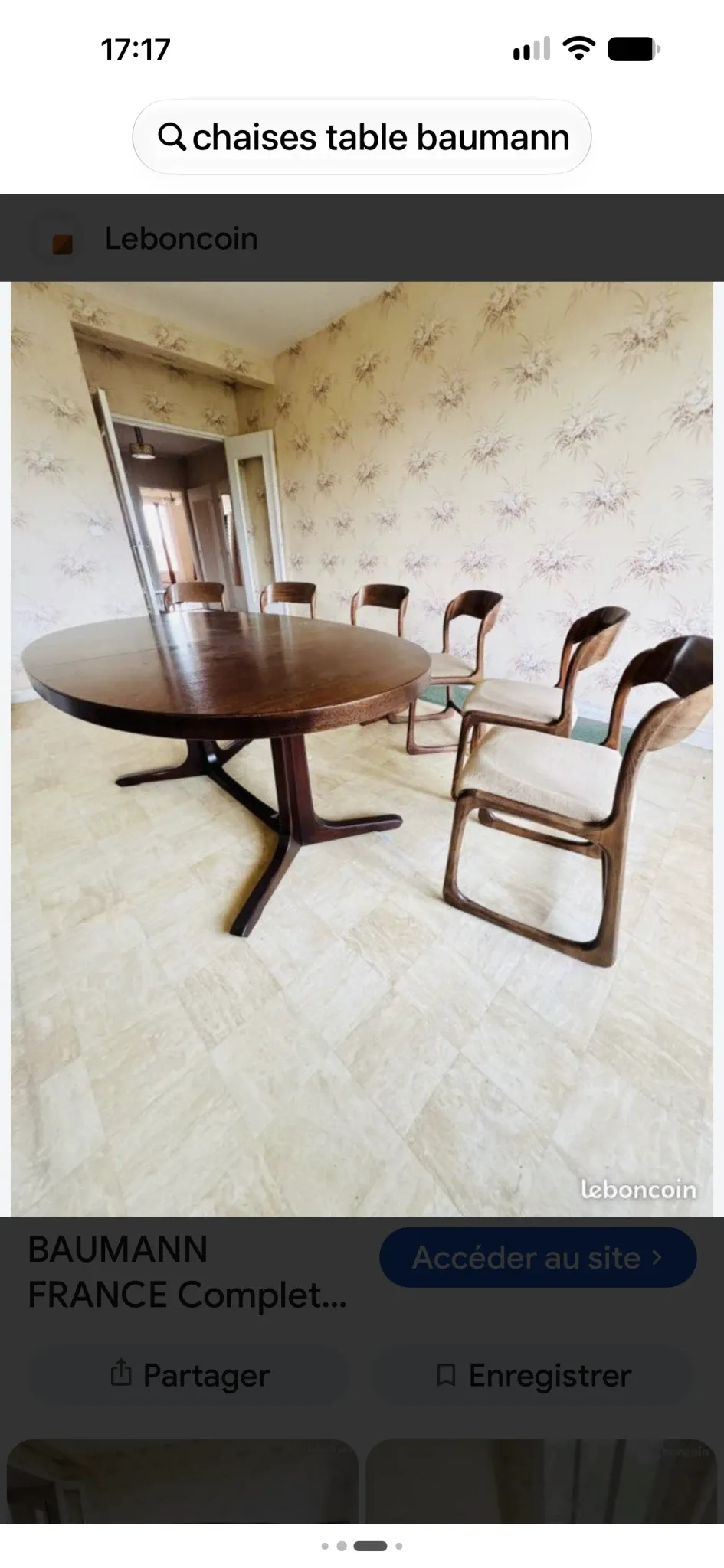 Scandinavian baumann dining table chairs