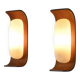 Pair of teak wall lights by Goffredo Reggiani, circa 1960