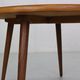 Scandinavian modern teak round coffee table, 1960's denmark