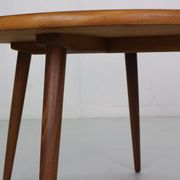 Table basse ronde scandinave en teck moderne, Danemark des années 1960
