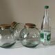 Set of 3 vintage glass candy jars from the 60s and 70s