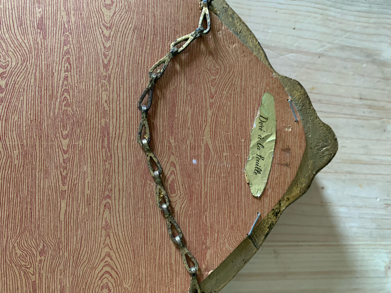 Mirror gilded frame, 46x31 cm