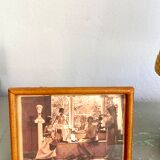 Frame in leather 60s