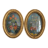 Duo cadre médaillon