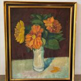 20th century signed bouquet of flowers
