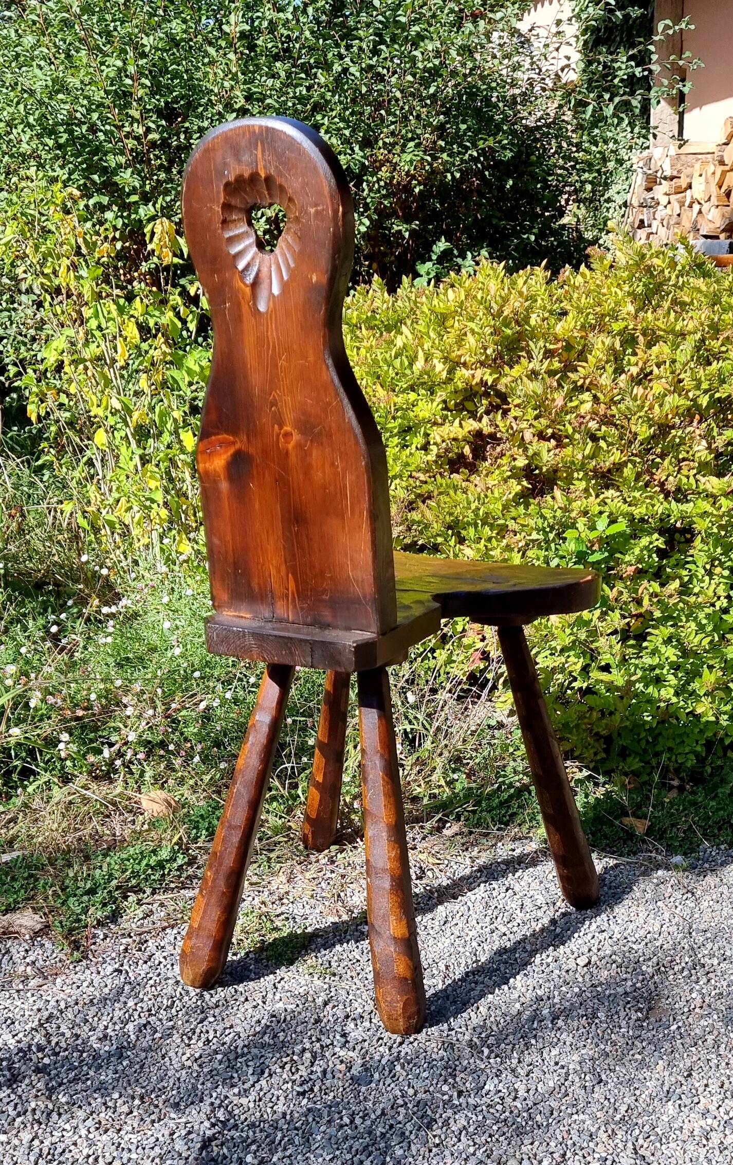 Brutalist chalet chair from the 50s