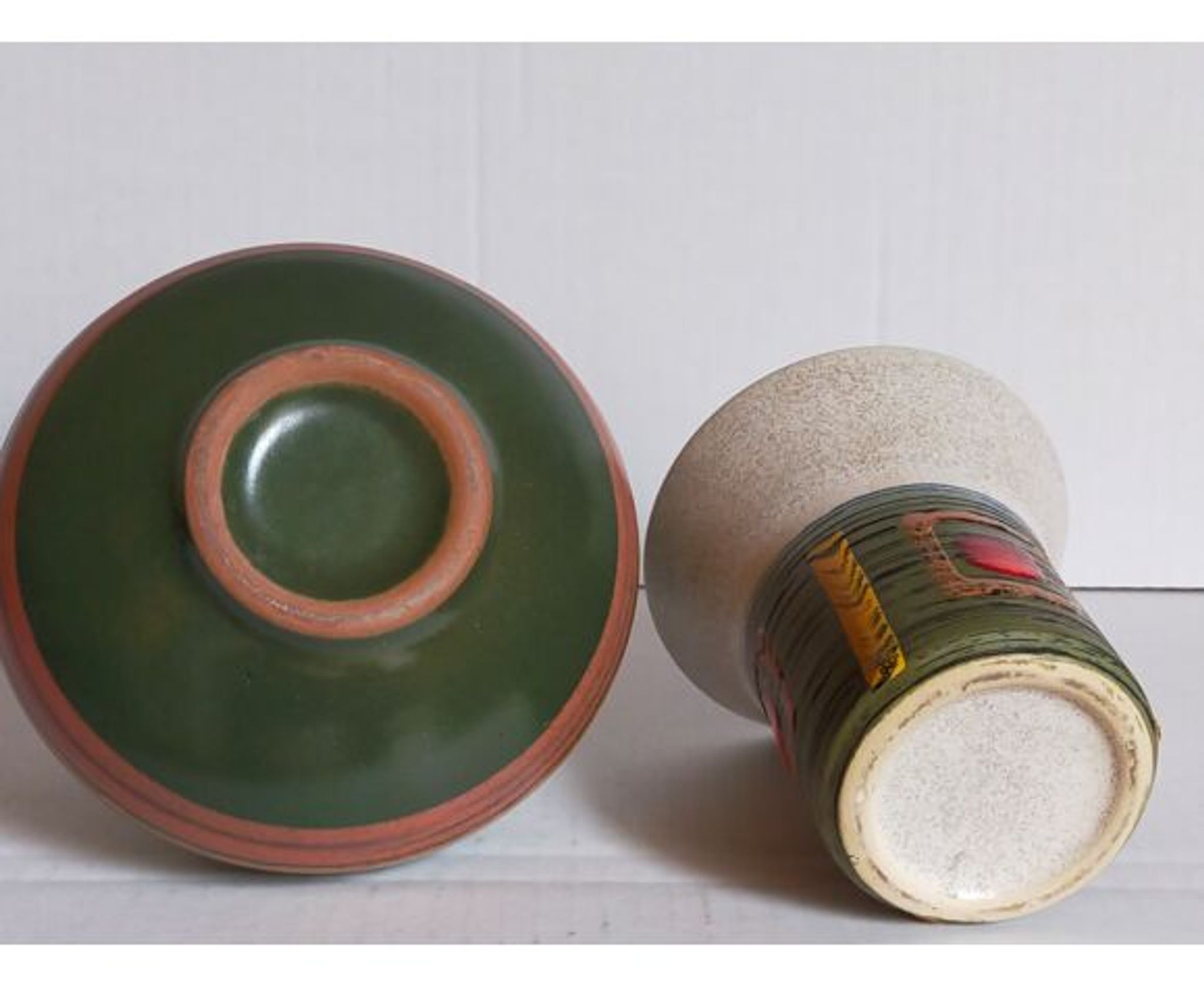 Duo of vases, vintage Scandinavian ceramics