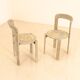 Ensemble de 6 chaises kaki par Bruno Rey pour Dietiker 70's