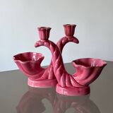 2 vintage Vallauris candlesticks