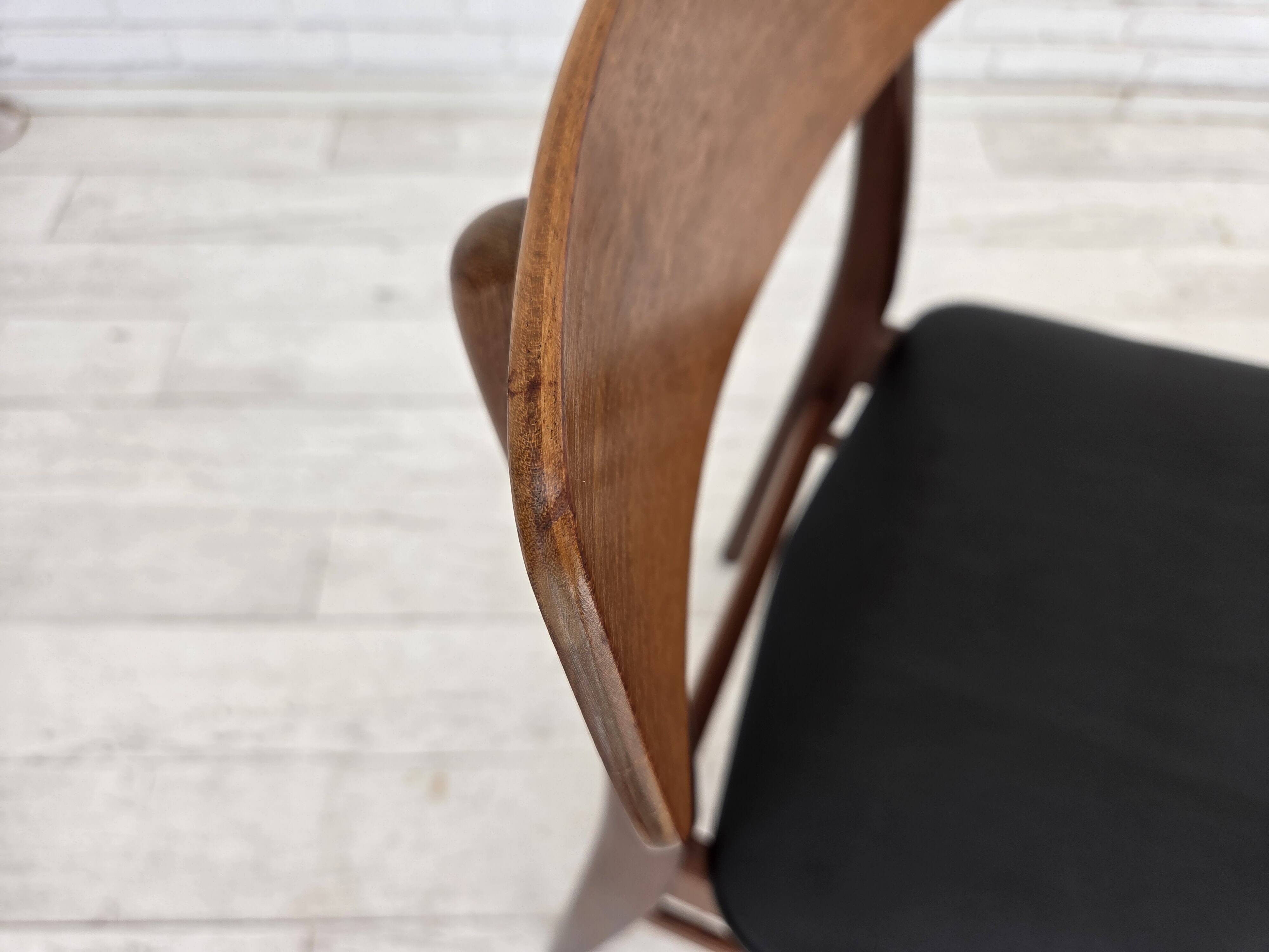 1970s, set of 4 Danish dining chairs by Findahl Møbelfabrik, teak wood.