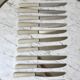 set of 12 bakelite knives from the 60s
