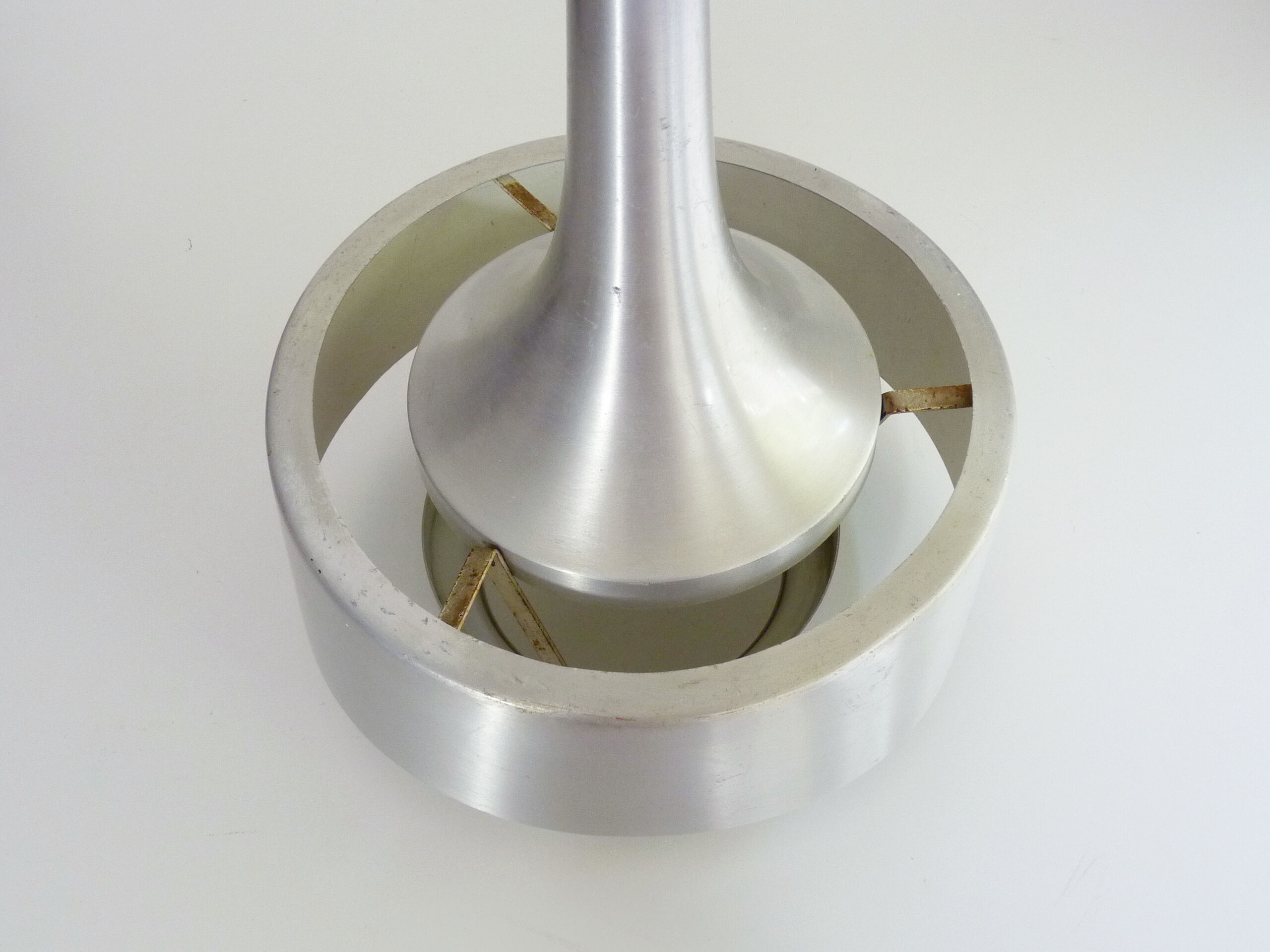 Spage Age brushed aluminum hanging lamp