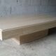 Table basse Travertin vintage années 80 Roche Bobois