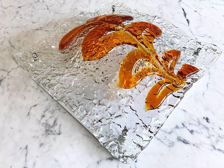 Applique de Mazzega en verre de Murano soufflé à la main 1960