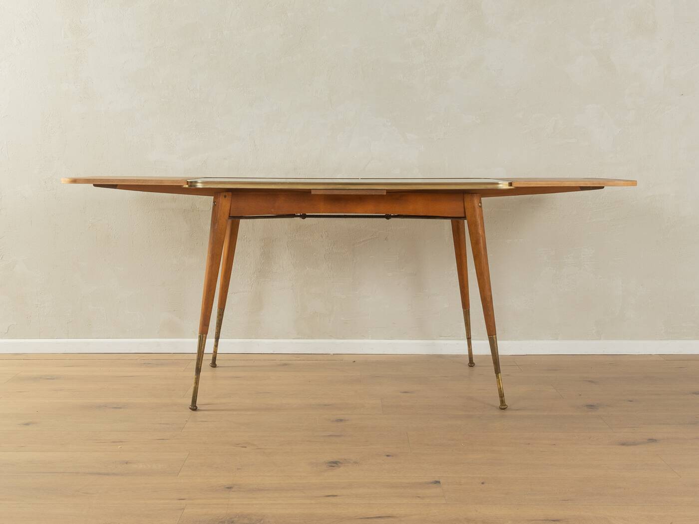 50s Extendable Glass/Wooden Table
