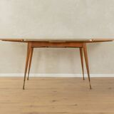 50s Extendable Glass/Wooden Table