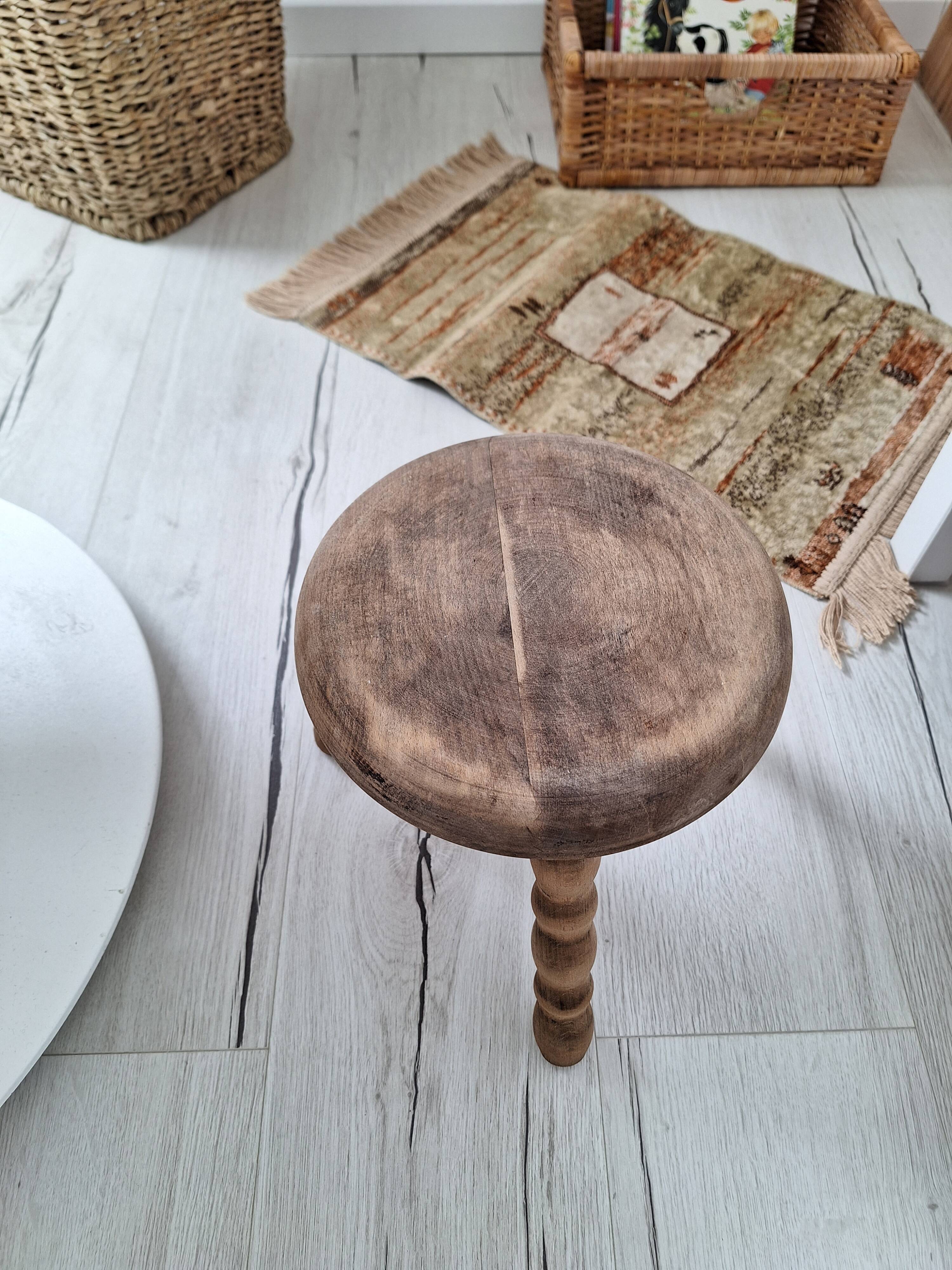 Vintage tripod stool