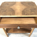 Console d’entrée ou bout de canapé Art déco en bois plaqué – Années 30