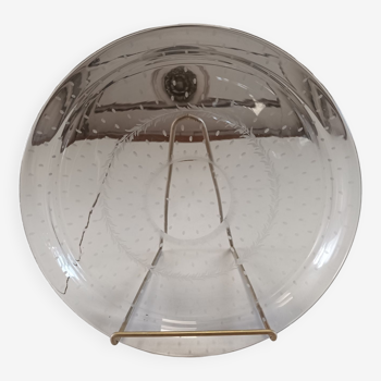 Round glass dish