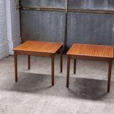 Pair of Ole Wanscher Side Tables in Mahogany, P. Jeppesen 1960s Denmark