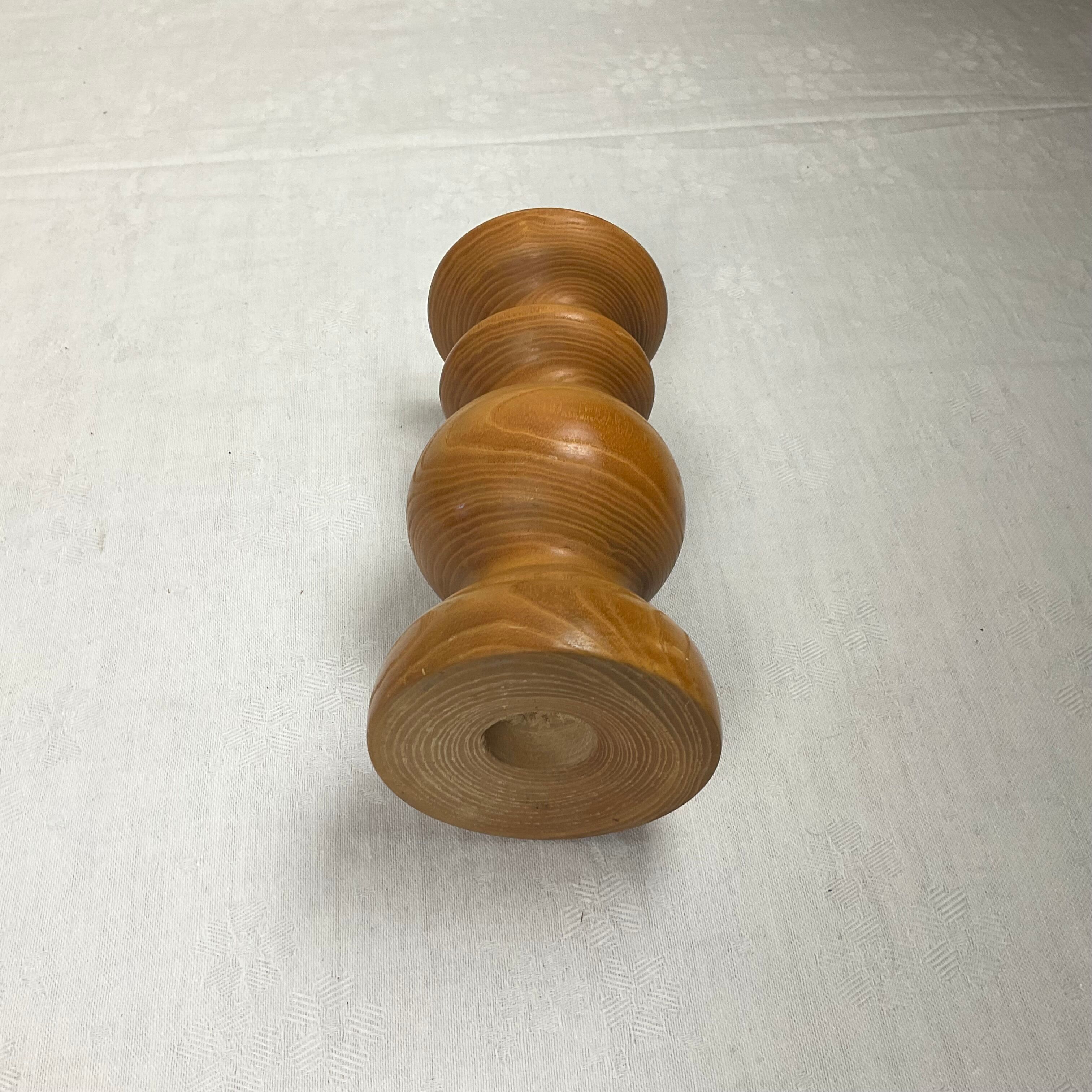 Wooden candle holder