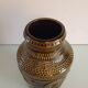 Olive green vintage vase ceramic Fat Lava Bay Keramik