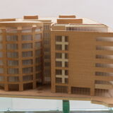 1970s Plywood and perspex Modernist Architect's Model