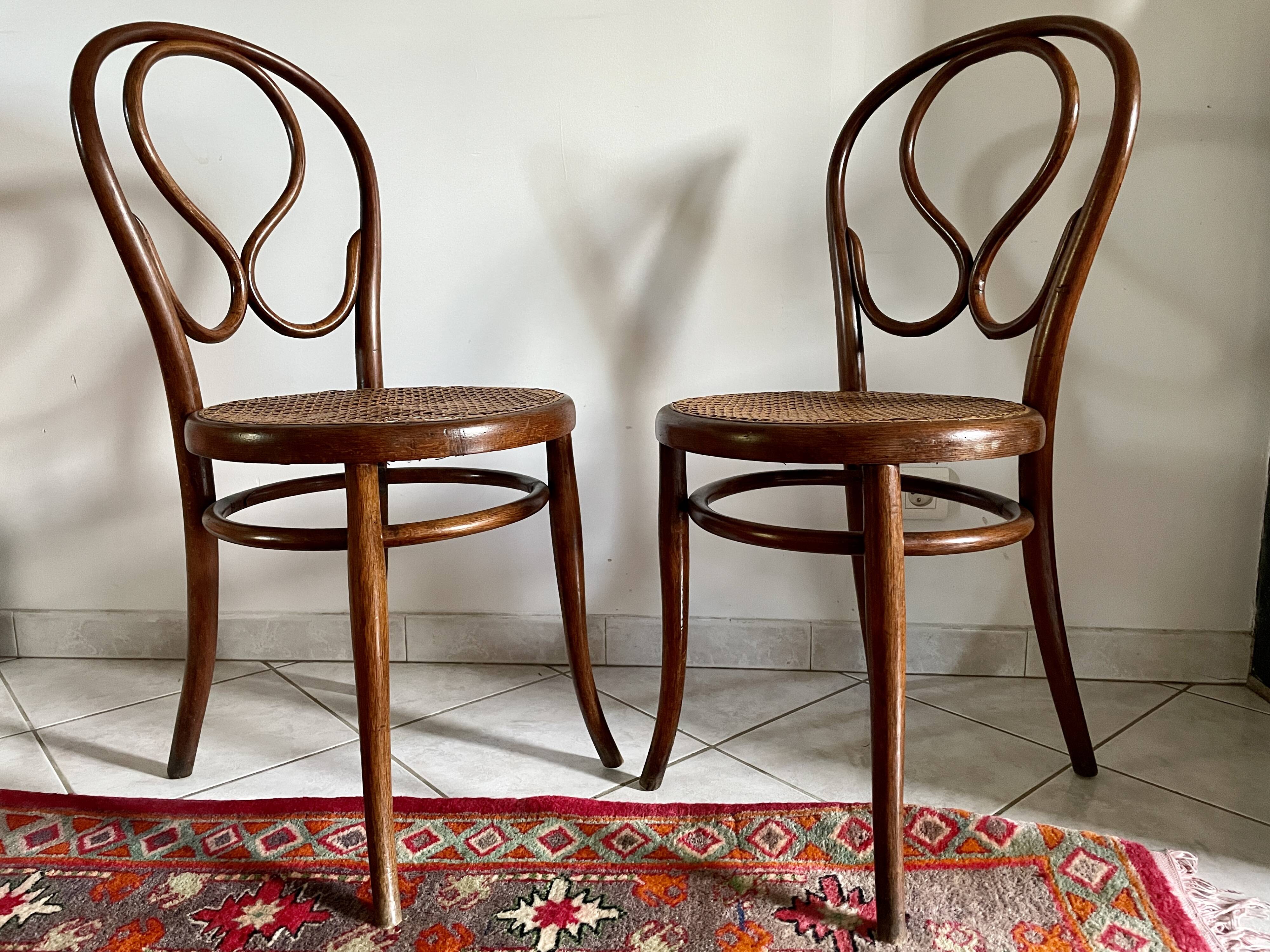 Paire de chaises Thonet n°1 1850