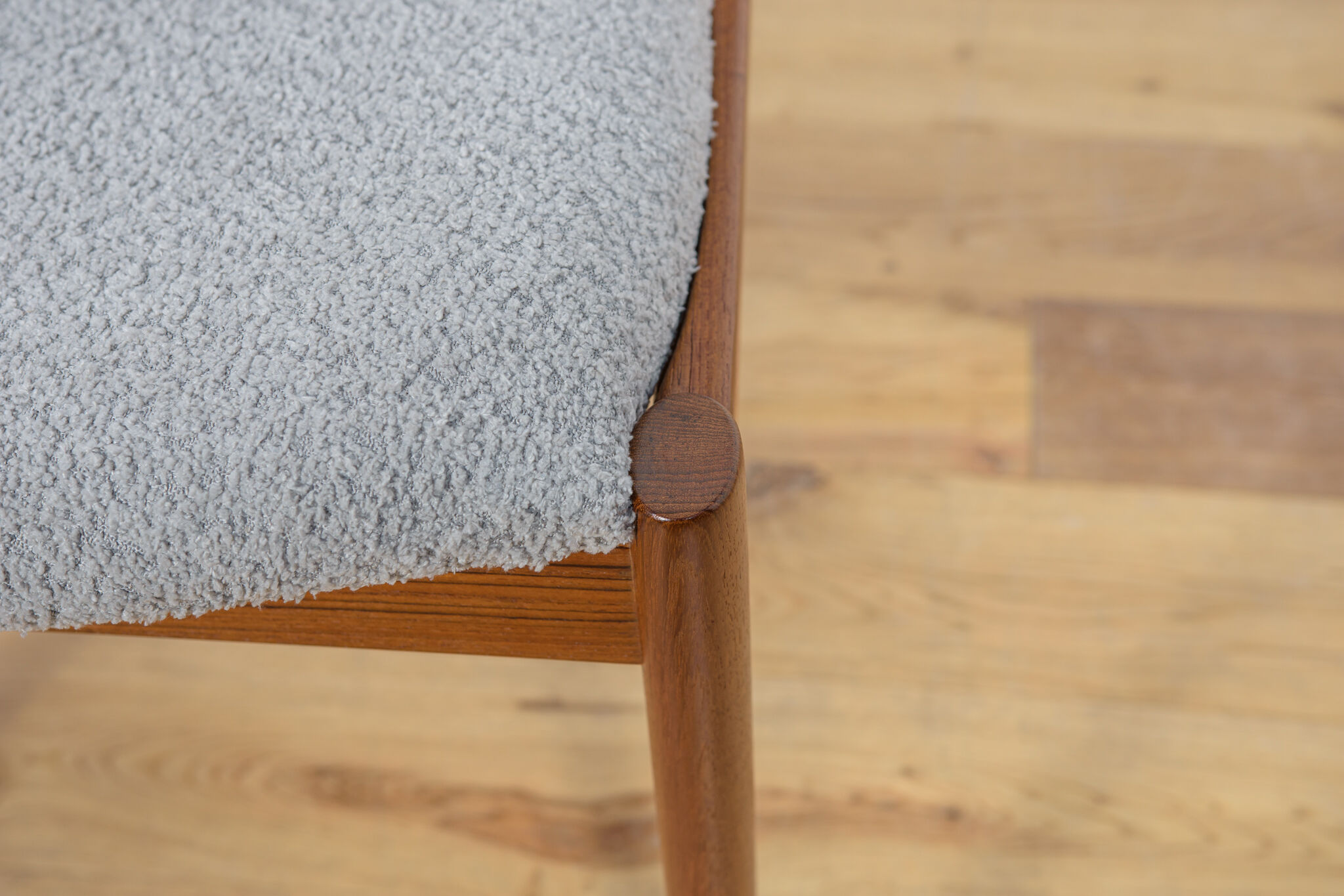 Mid Century Teak Model 42 Dining Chairs by Kai Kristiansen for Schou Andersen, 1960s, Set of 4