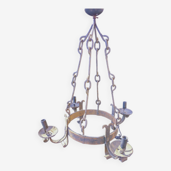 Wrought iron chandelier