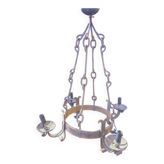 Wrought iron chandelier