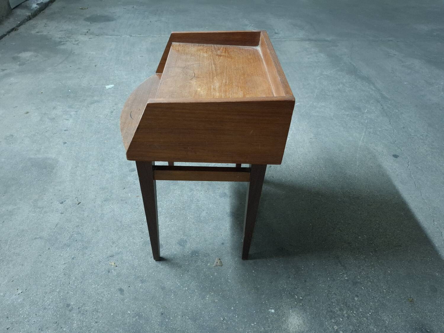 Scandinavian teak bedside table (2 available)