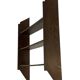 Vintage wooden wall shelve rack bookshelf in oak