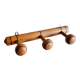 Solid wood coat rack with 3 hooks - mid 20th century