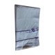 Cotton blend flat sheet "Blue Flower" hand-embroidered