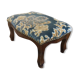 Footrest in wood and fabrics