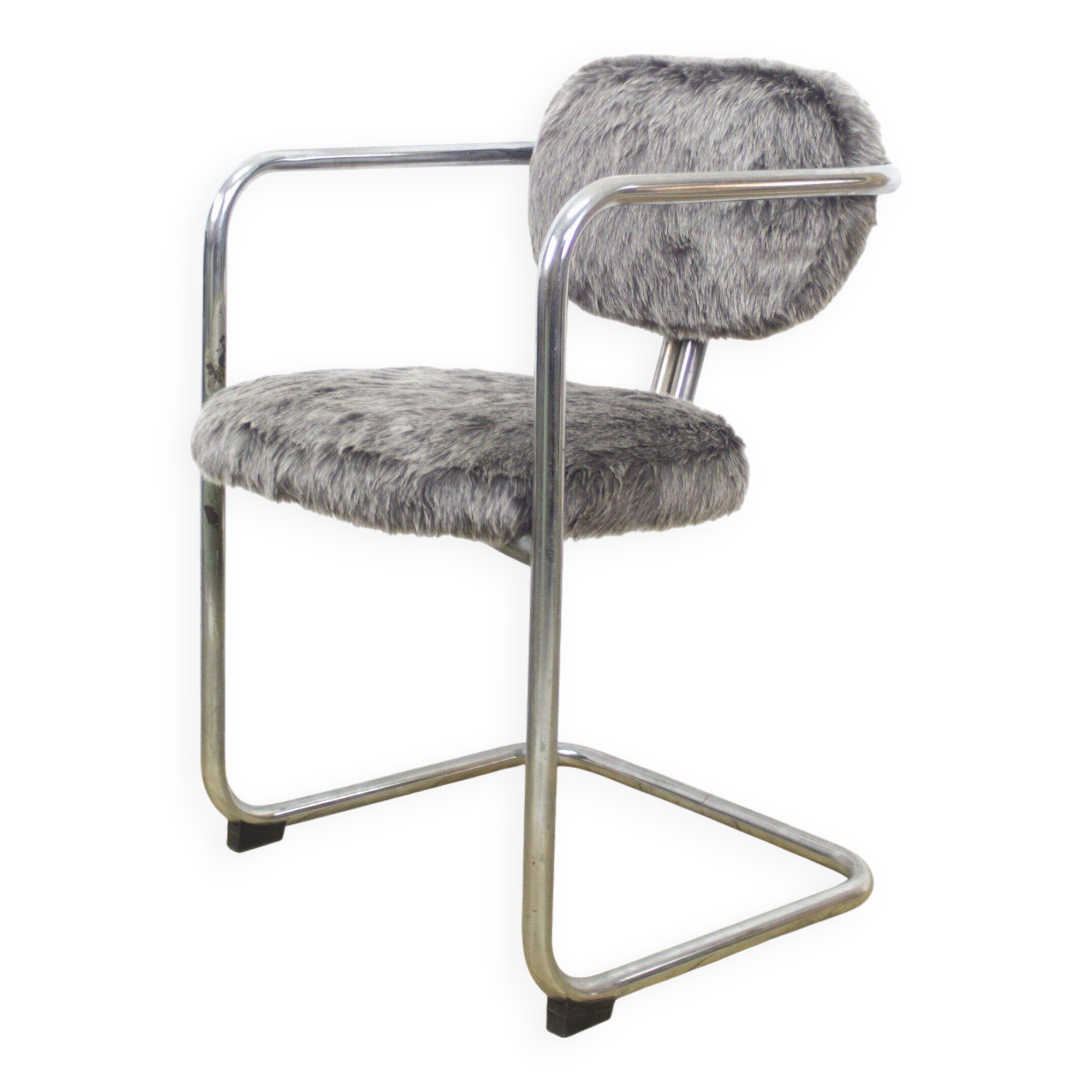 Vintage Faux Leather Chairs, Spain, 1970s