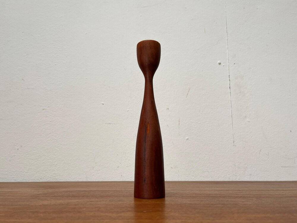Mid-Century Danish Teak Tulip Candle Holder, 1960s