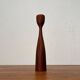 Mid-Century Danish Teak Tulip Candle Holder, 1960s