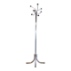 Chrome metal coat rack parrot