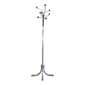 Chrome metal coat rack parrot