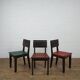 Set of 6 French 1940 dining chairs in oak