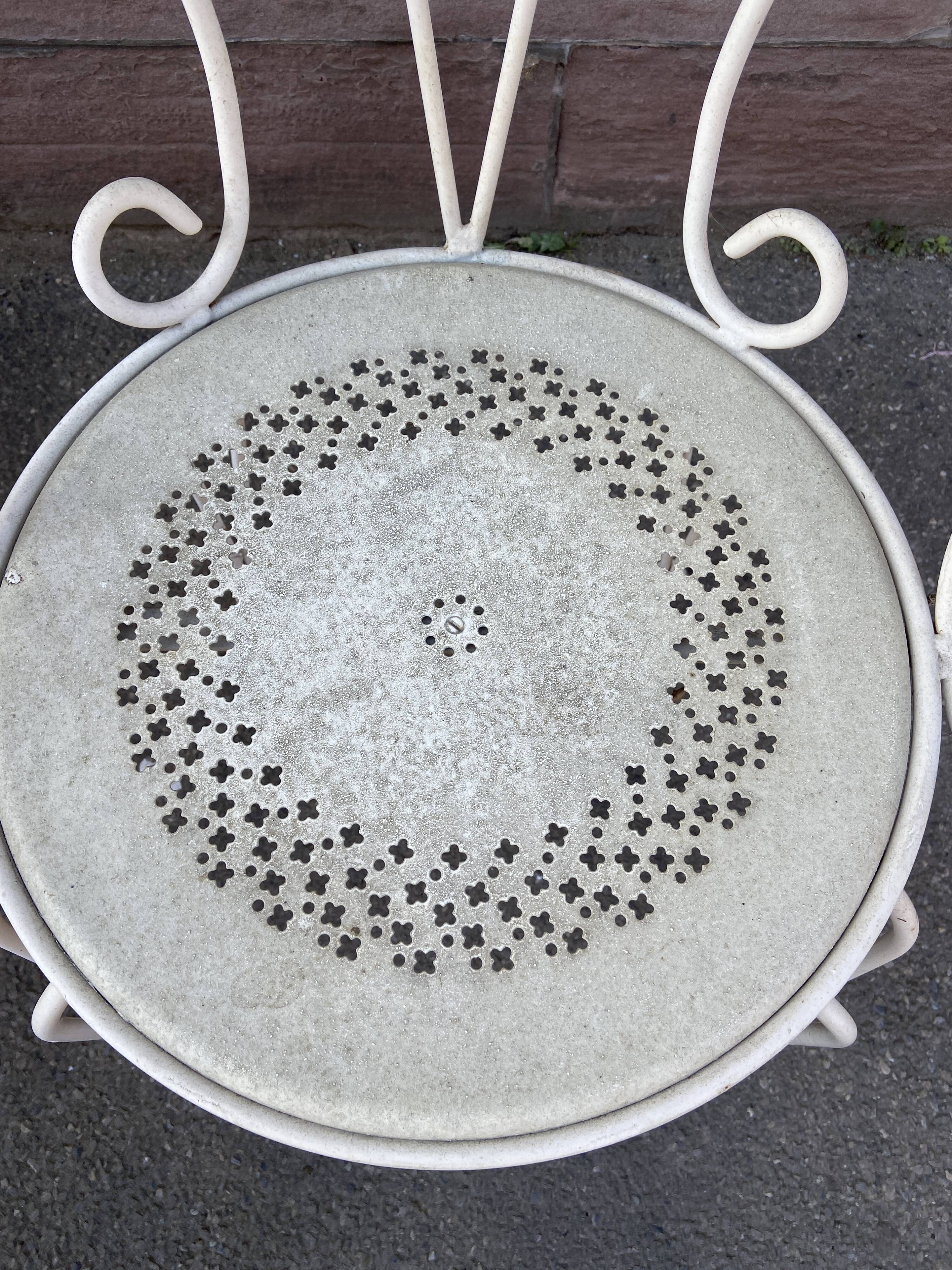 Garden furniture in wrought iron 1970