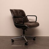 Executive office chair by Charles Pollock for Knoll - US - 1970's