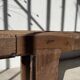 Brutalist Oak Bench – Unique Piece, 20th Century Folk Art