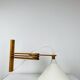 Vintage Ikea pine accordion folding wall lamp, 1980s