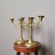 Pair of vintage bohemian country candlestick holders