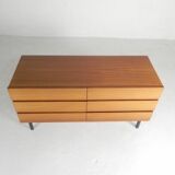 Mid-century chest of drawers with 6 drawers in the Musterring style, 1960s.