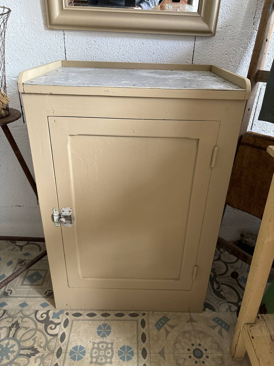 Confiturier beige et zinc